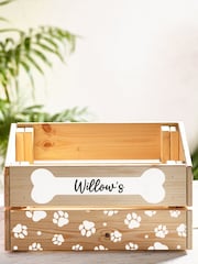 Loveabode Natural Personalised Dog Bone Crate Box - Image 2 of 2