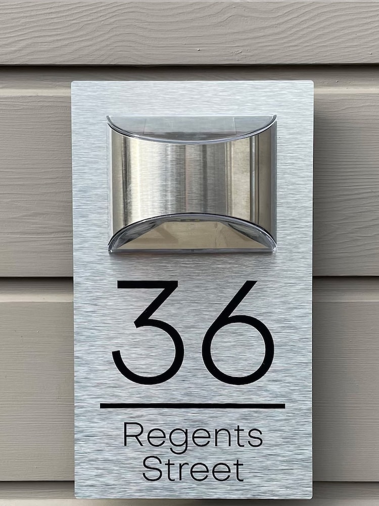 Loveabode Grey Personalised Solar House Sign - Image 1 of 1
