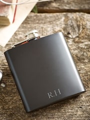 Loveabode Personalised Black Hip Flask - Image 3 of 4