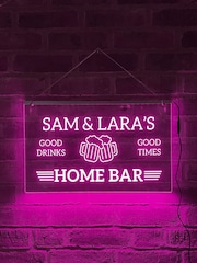 Personalised LED Man Cave Bar Sign by Loveabode - Image 2 of 5