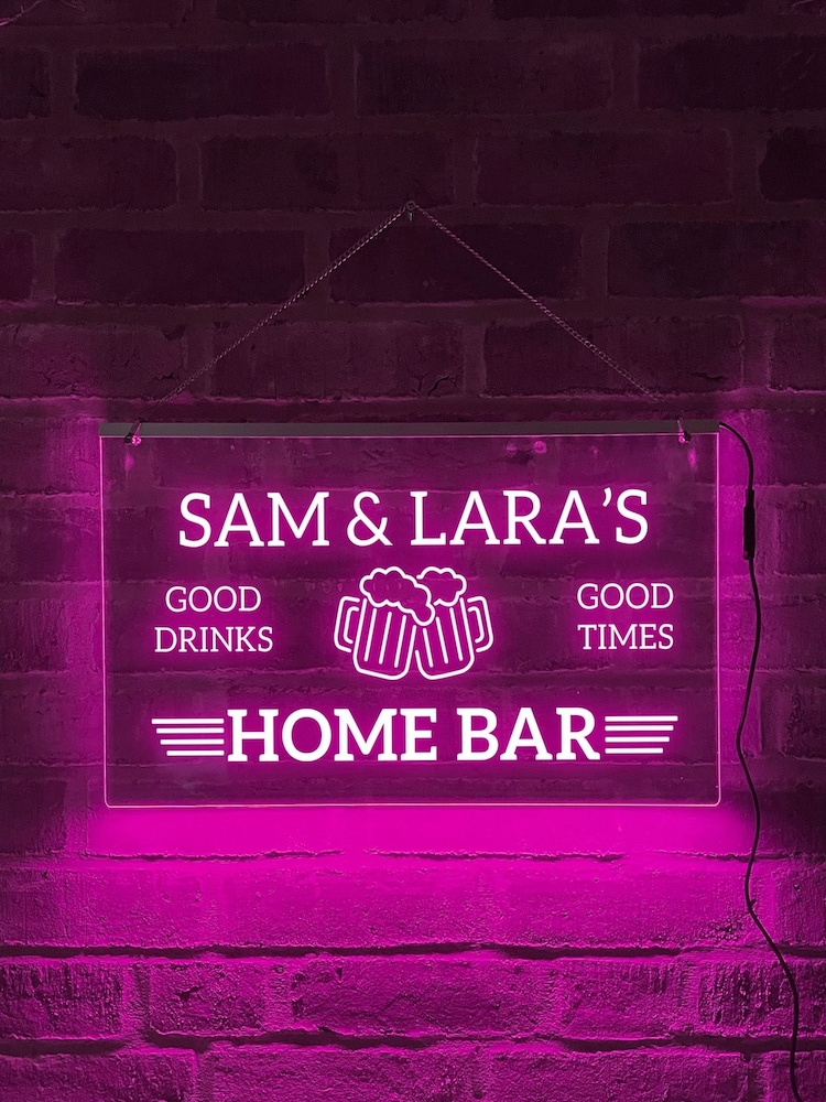 Personalised LED Man Cave Bar Sign by Loveabode - Image 2 of 5
