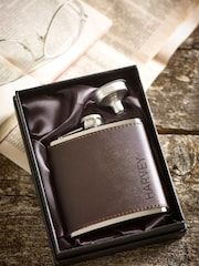 Loveabode Personalised PU Hip Flask - Image 1 of 4