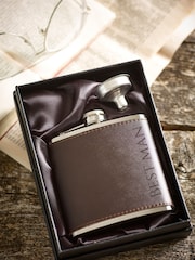 Loveabode Personalised PU Hip Flask - Image 2 of 4