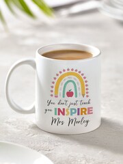 Personalised Teachers Inspire Mug & Coaster Set by Loveabode - Image 2 of 7