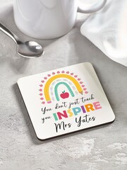 Personalised Teachers Inspire Mug & Coaster Set by Loveabode - Image 4 of 7
