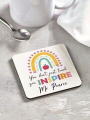 Personalised Teachers Inspire Mug & Coaster Set by Loveabode - Image 6 of 7