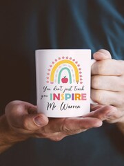 Personalised Teachers Inspire Mug & Coaster Set by Loveabode - Image 7 of 7