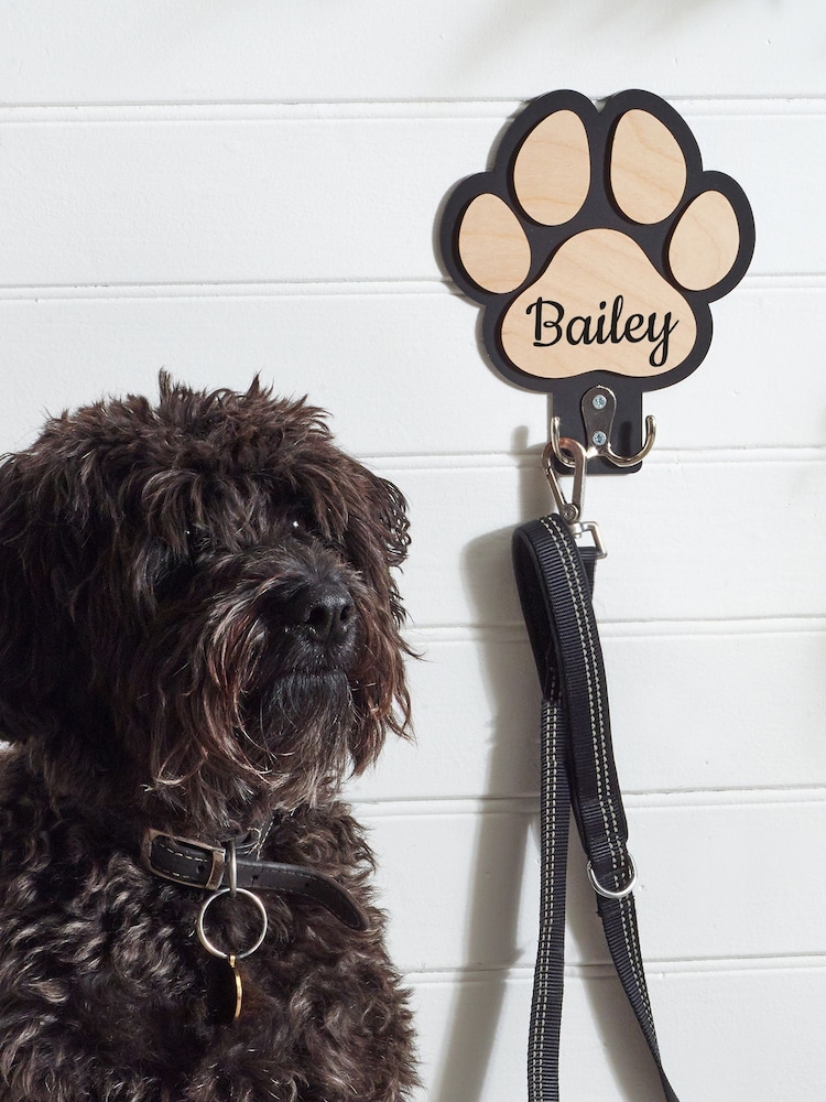 Loveabode Natural Personalised Dog Lead Hanger - Image 2 of 5