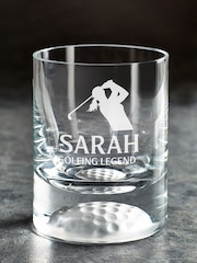 Personalised Golf Glass (Silhouette) Design by Loveabode - Image 2 of 4
