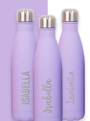 Loveabode Purple Personalised Pastel Water Bottle - Image 1 of 5