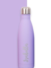 Loveabode Purple Personalised Pastel Water Bottle - Image 2 of 5