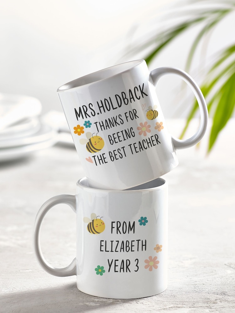 Loveabode Personalised Teacher Bee Mug - Image 1 of 3