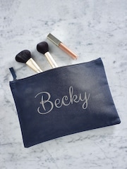Personalised Name Navy Grab-Pouch - Image 3 of 4