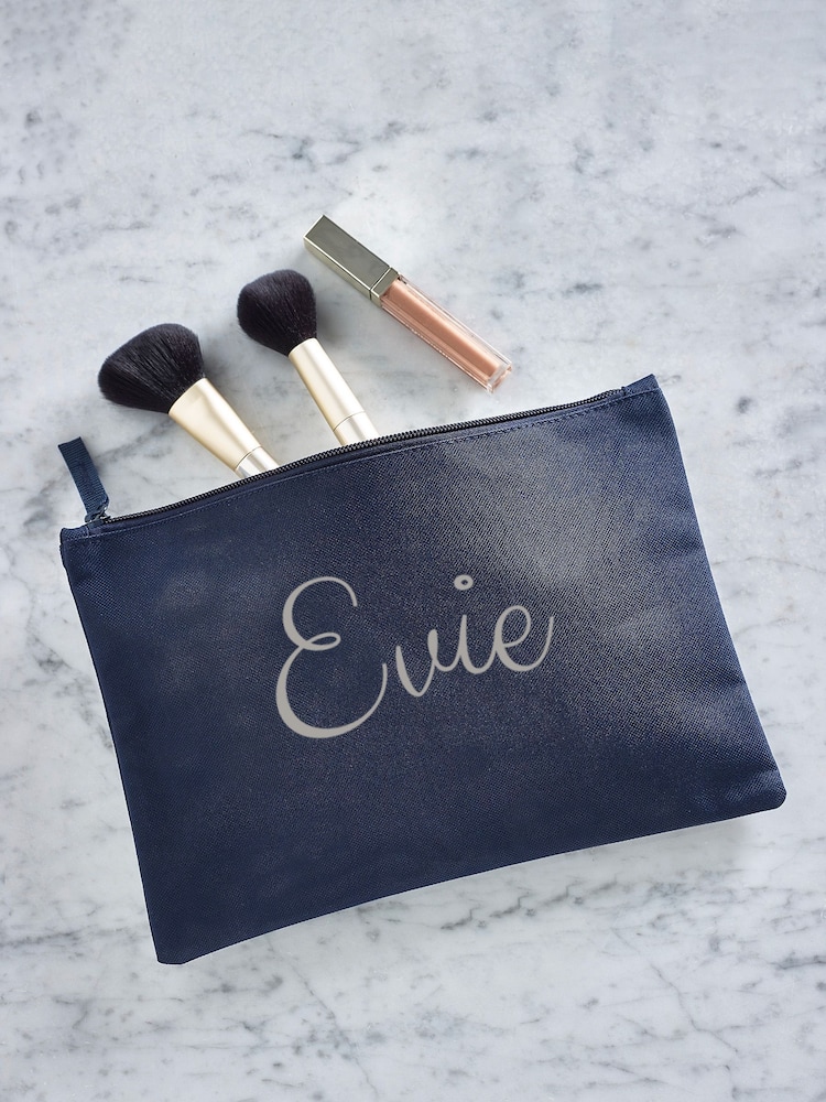 Personalised Name Navy Grab-Pouch - Image 4 of 4