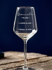 Personalised Measure Wine Glass by Loveabode - Image 2 of 2