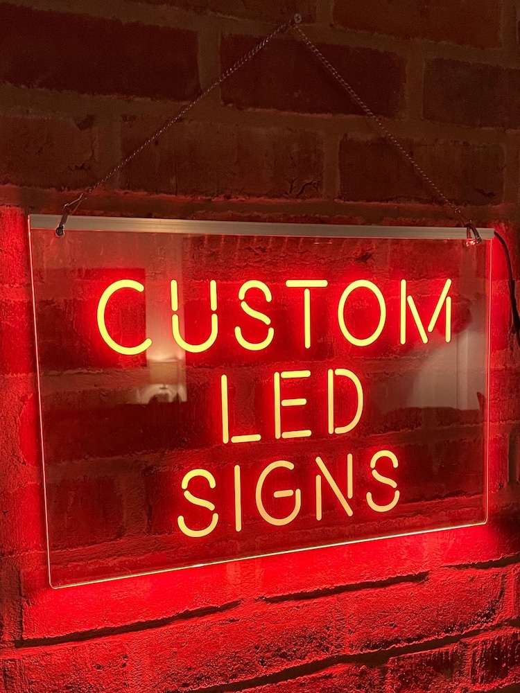 Loveabode Natural Personalised LED Light Up Iluminated Sign - Image 1 of 5