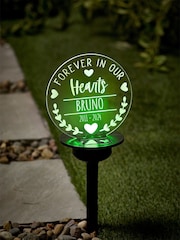 Personalised Solar Memorial Garden Stake Light by Loveabode - Image 1 of 2