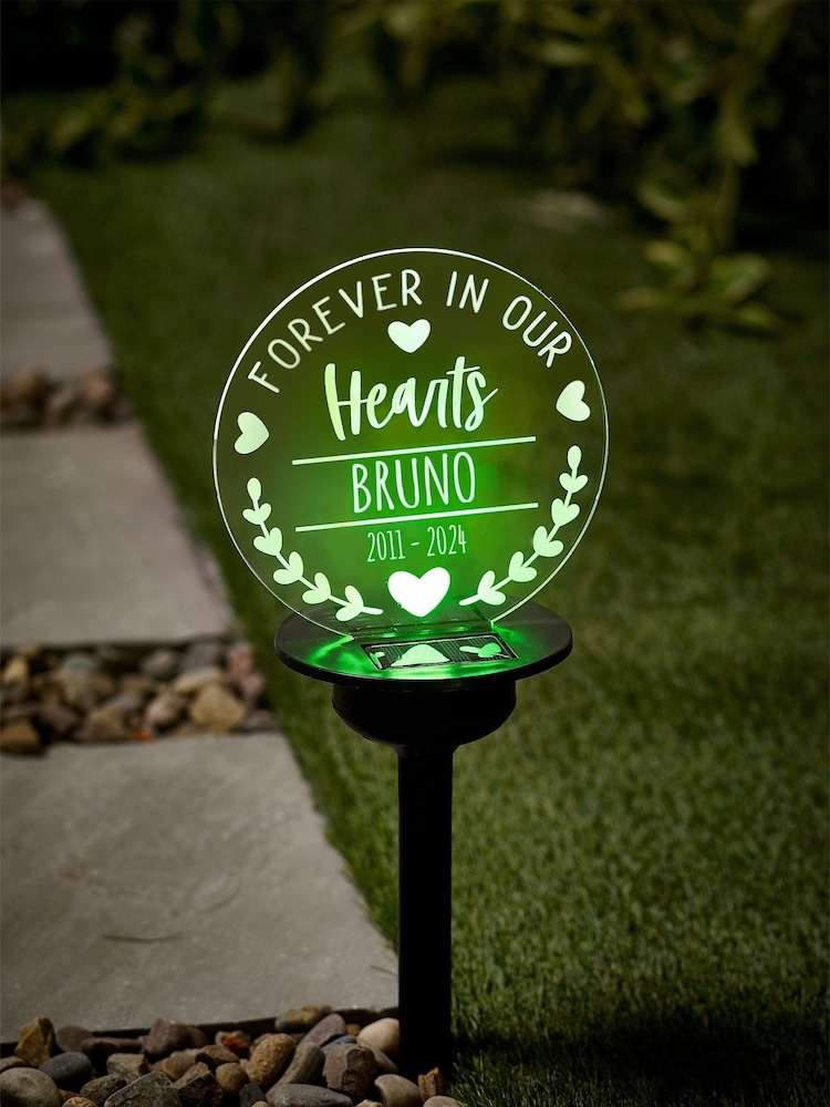Personalised Solar Memorial Garden Stake Light by Loveabode - Image 1 of 2