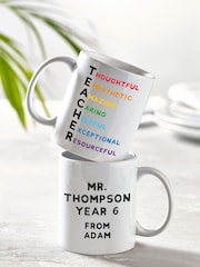 Loveabode Personalised Teacher Bee Mug - Image 1 of 4