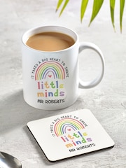 Loveabode Personalised Teachers Rainbow Mug & Coaster Set - Image 1 of 4