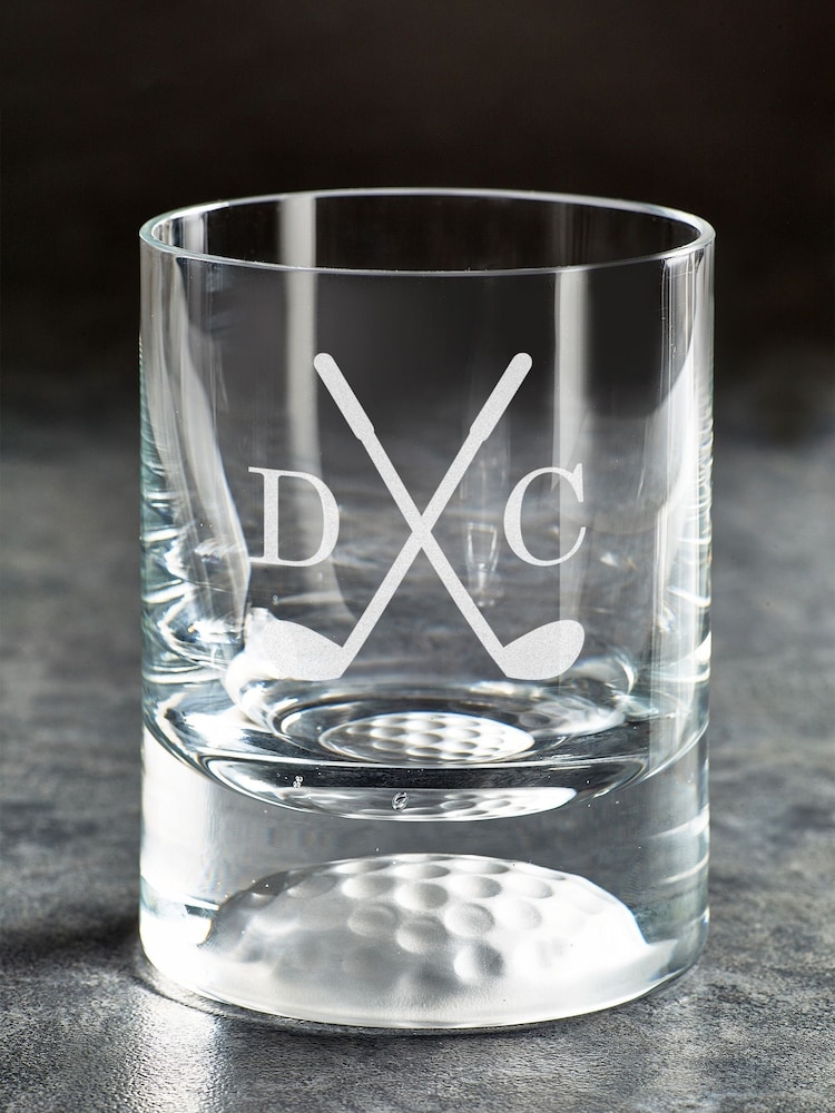 Loveabode Natural Personalised Golf Ball Glass - Image 1 of 3