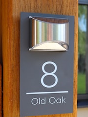 Loveabode Grey Personalised Solar House Sign LED Illuminated Contemporary Door Number Plaque - Image 2 of 3