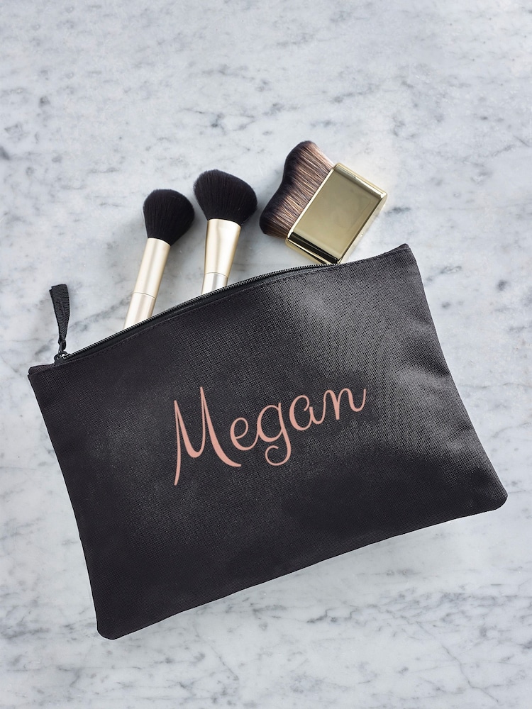 Personalised Name Black Grab-Pouch - Image 2 of 4