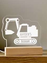 Personalised Digger LED Night Light by Little Years - Image 2 of 4