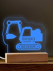 Personalised Digger LED Night Light by Little Years - Image 4 of 4