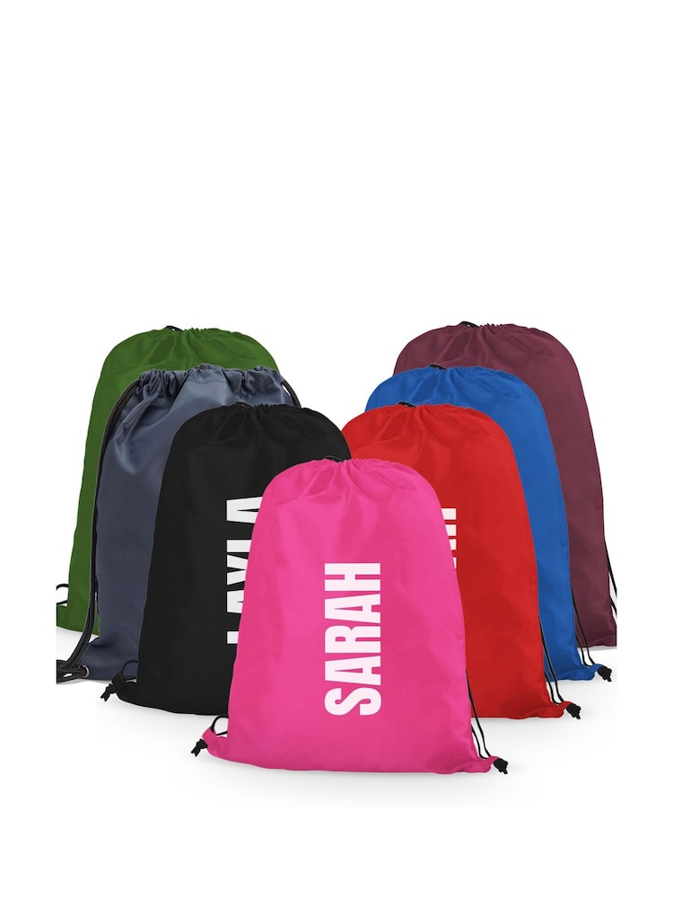 Personalised Full Name Sport Drawstring Bag - Image 1 of 4