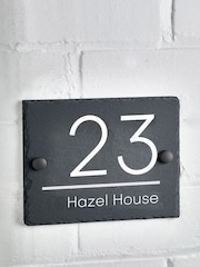 Personalised Rustic Slate House Sign by Loveabode - Image 2 of 4