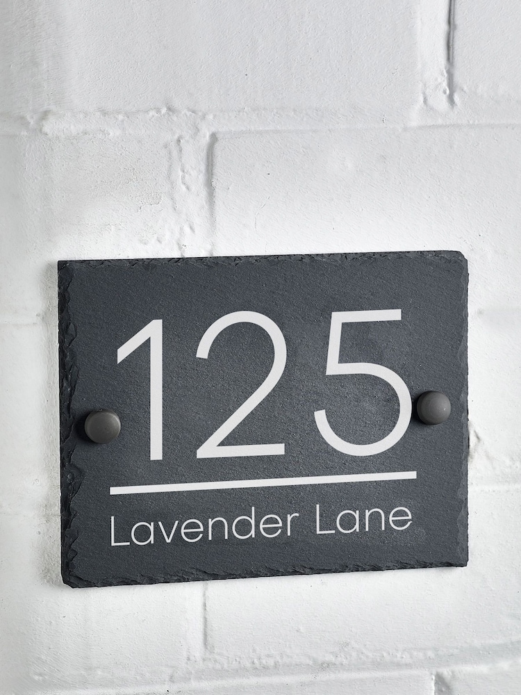 Personalised Rustic Slate House Sign by Loveabode - Image 4 of 4
