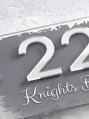 Loveabode Grey Personalised 3D Acrylic Mirror Number House Sign - Image 4 of 4