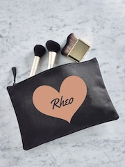 Personalised Heart & Name Black Grab-Pouch - Image 3 of 4