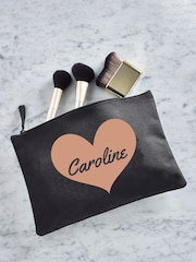 Personalised Heart & Name Black Grab-Pouch - Image 4 of 4