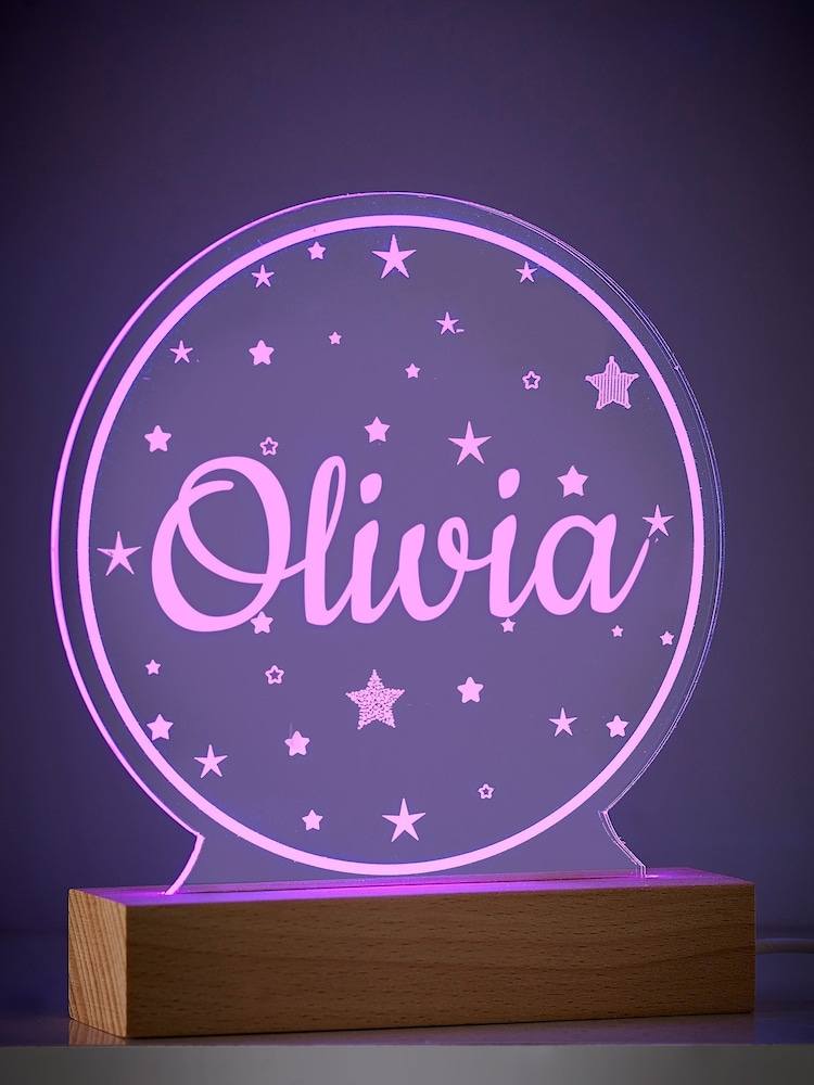 Personalised LED Name & Stars Light - Image 1 of 2