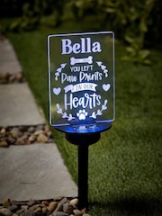Personalised Solar Pet Memorial Garden Stake Light by Loveabode - Image 1 of 2