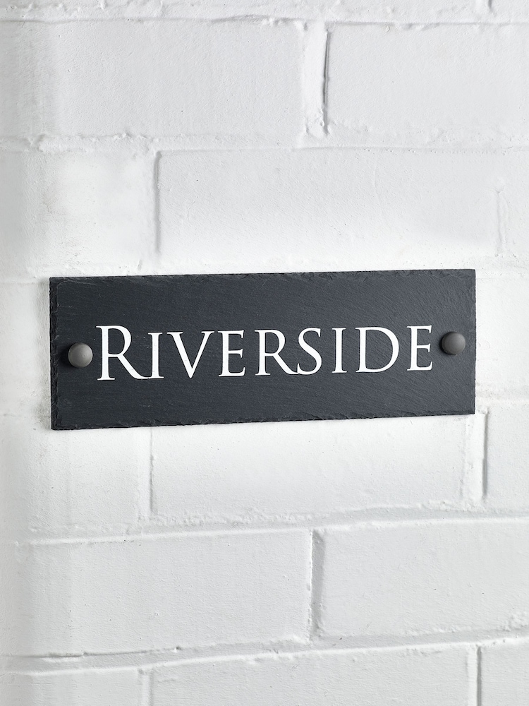 Personalised Rustic Slate House Sign by Loveabode - Image 1 of 4
