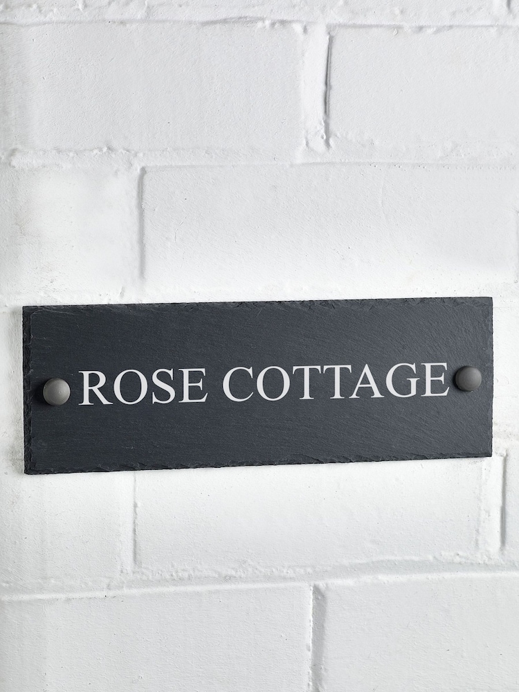 Personalised Rustic Slate House Sign by Loveabode - Image 2 of 4