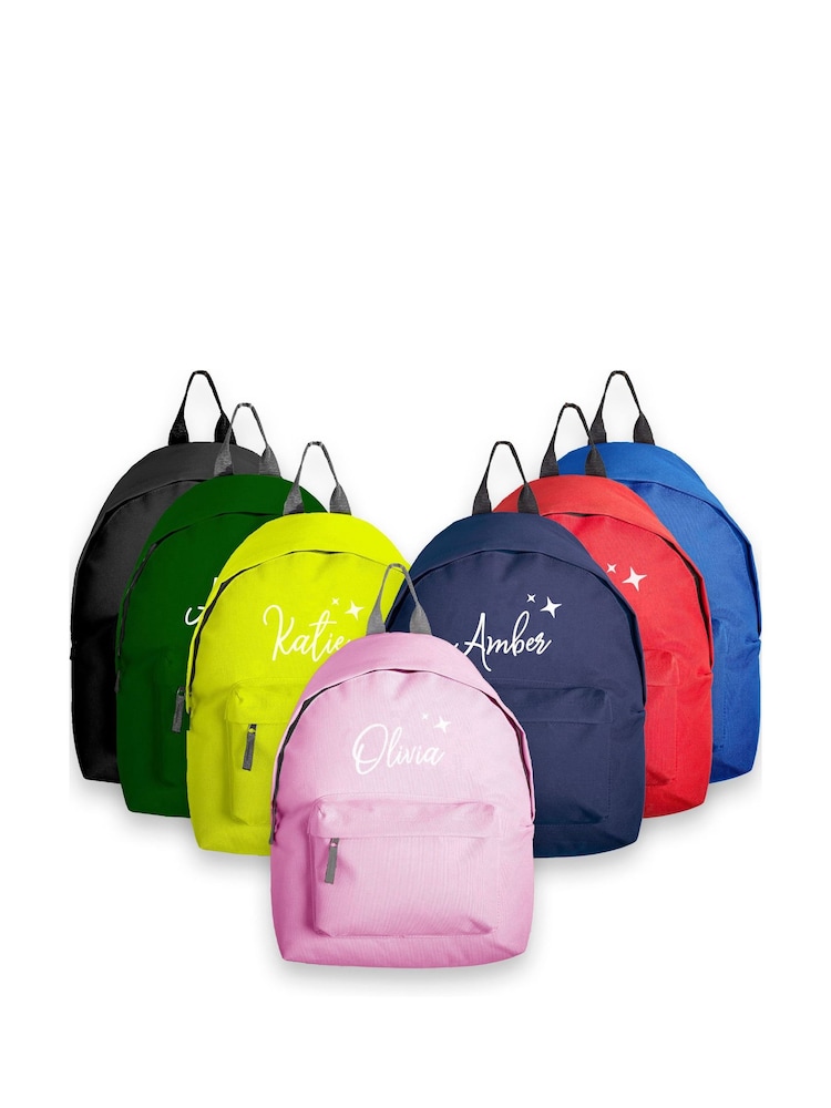 Loveabode Kids Natural Personalised Name And Stars Rucksack - Image 1 of 5