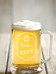 Personalised Beer Tankard Glass by Loveabode - Image 3 of 4