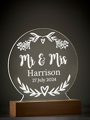 Personalised Wedding LED Light by Loveabode - Image 1 of 2