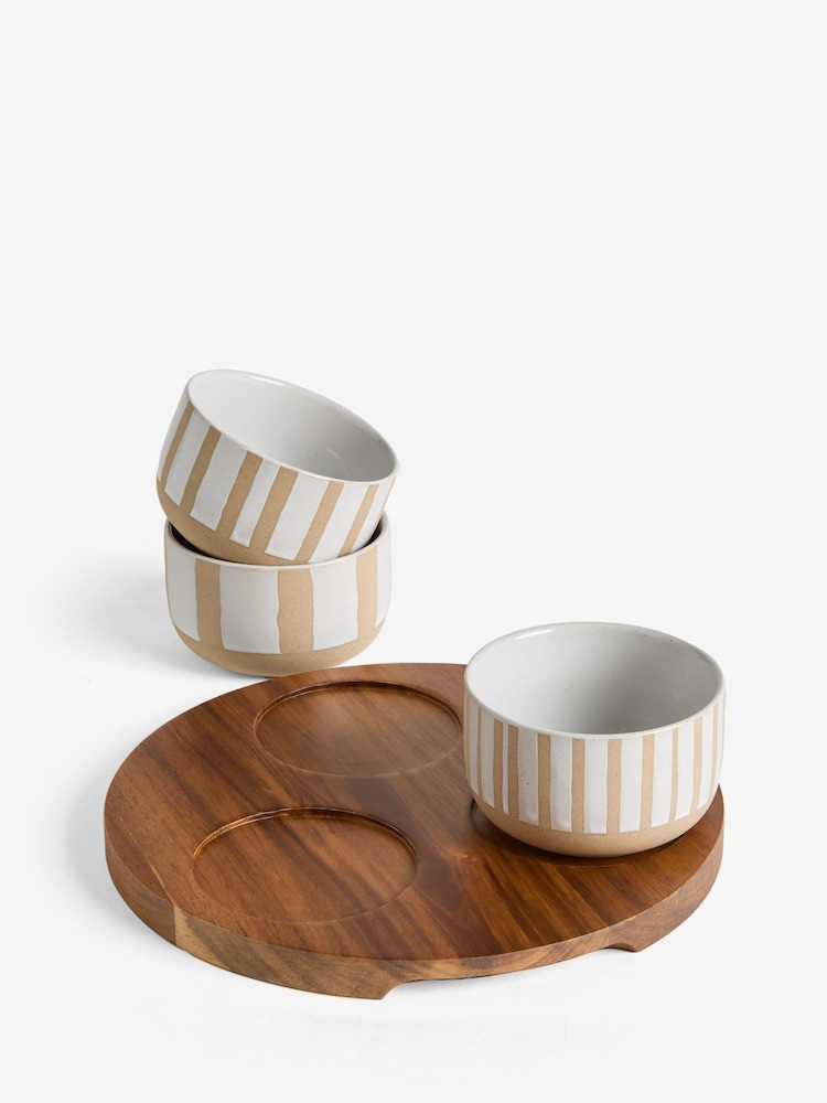 Juego de 3 piezas de cerámica con bandeja Stripe - Imagen 10 de 10 Juego de 3 piezas de cerámica con bandeja Stripe - Imagen 10 de 10