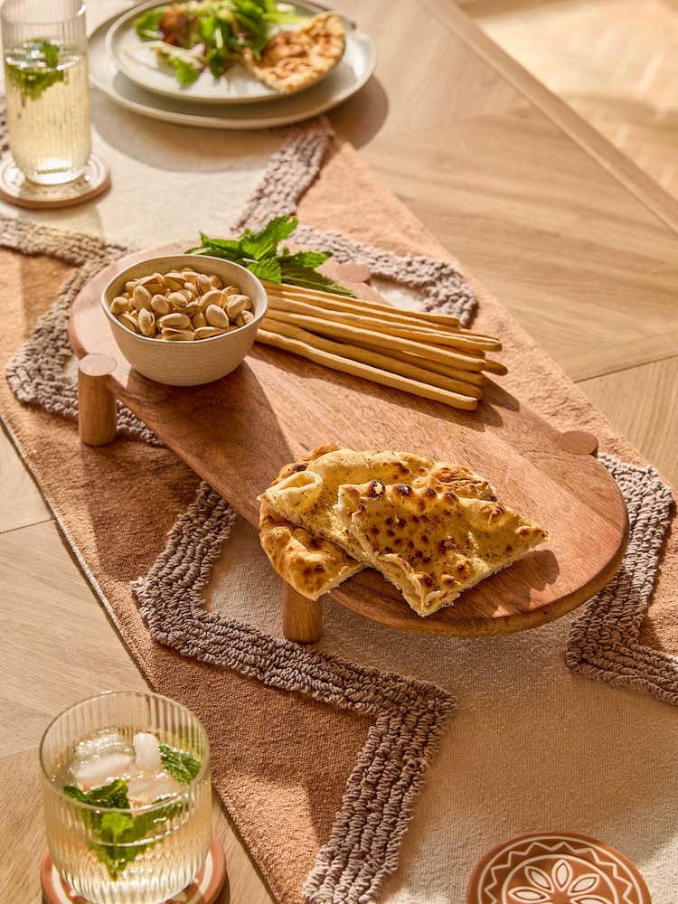 Natural Wood Footed Serve Board - Image 2 of 5