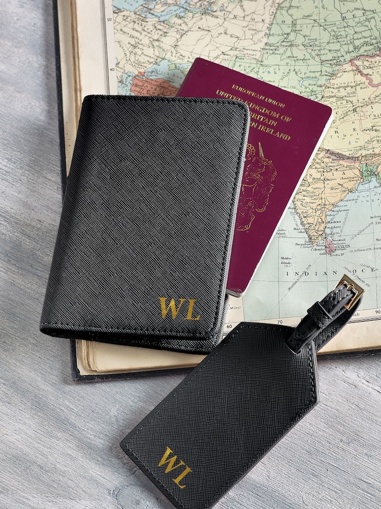Loveabode Natural Personalised Passport Cover And Luggage Tag - Image 1 of 5
