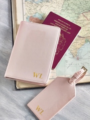 Loveabode Natural Personalised Passport Cover And Luggage Tag - Image 3 of 5