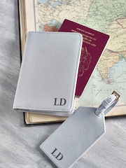 Loveabode Natural Personalised Passport Cover And Luggage Tag - Image 4 of 5