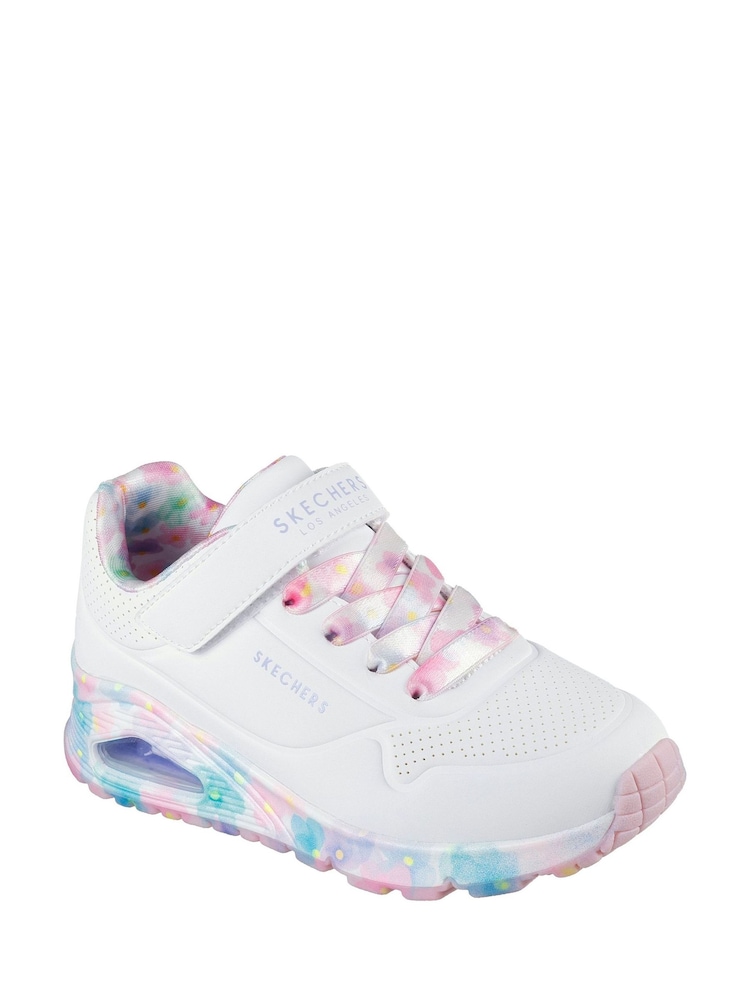Skechers Multi Girls Uno Lite Easy Zip Trainers - Image 2 of 2