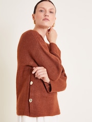 Monsoon Brown Luci Longline Jumper - Image 1 of 5