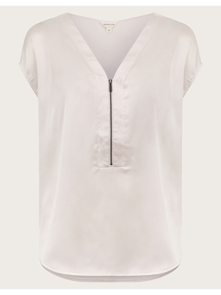 Monsoon Cream Wilde Woven Sleeveless Top - Image 5 of 5